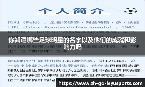 你知道哪些足球明星的名字以及他们的成就和影响力吗